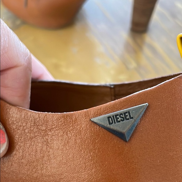 Diesel leather lace up Peep Toe Heeled Booties - Picture 4 of 10